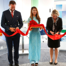 The last day of the visit took place in Ho Chi Minh City. Crown Prince Haakon assists in opening DNV GL's new offices in Bitexco Tower. Photo: Lise Åserud / NTB scanpix  